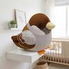 Chubby Round Stuffed Bird Doll Cute Cartoon Simulation Sparrow Doll  Birthday Gift