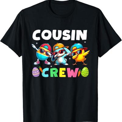 Cousin Crew Easter Bunny Family Matching Girls Boys Toddler T Shirt