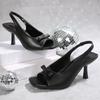 Fashion Sexy Women's Heeled Sandals Square Toe High Heels Shoes 2025 Summer New Trend Fad Stilettos Pumps Slingback Dress Mujer Zapatos