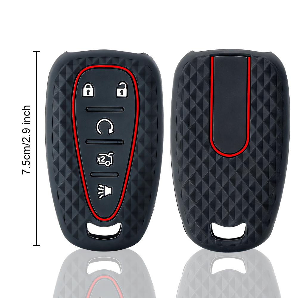 Silicone For Chevrolet Malibu Blazer Traverse Seeker Onix Equino Volt Bolt Trax Orlando Cruze Spark Sonic Camaro Car Key Case
