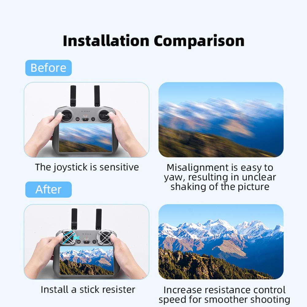 1 Pair Remote Controller Thumb Rocker Damper Control Speed Joystick Yaw Controller Accessories for DJI Air 3 /Mini 4 Pro RC/RC 2