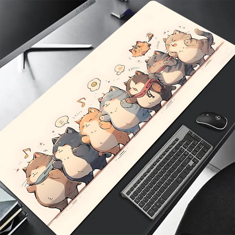 Cat Mousepads Desk Rug Cute Mousepad XXL Large Mouse Mat Kawaii Desk Pad Table Carpet Original Mouse Pad High Quality 900X400