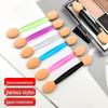 6.5cm Double-ended Eyeshadow and Eyeliner Brush for Fair Skin with Latex Cotton Smudge Applicator.