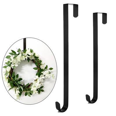 Yousheng Front Door Wreath Hanger Rustproof Corrosion Resistant Strong Load-bearing Easy To Use Christmas Halloween Door Wreath Holder