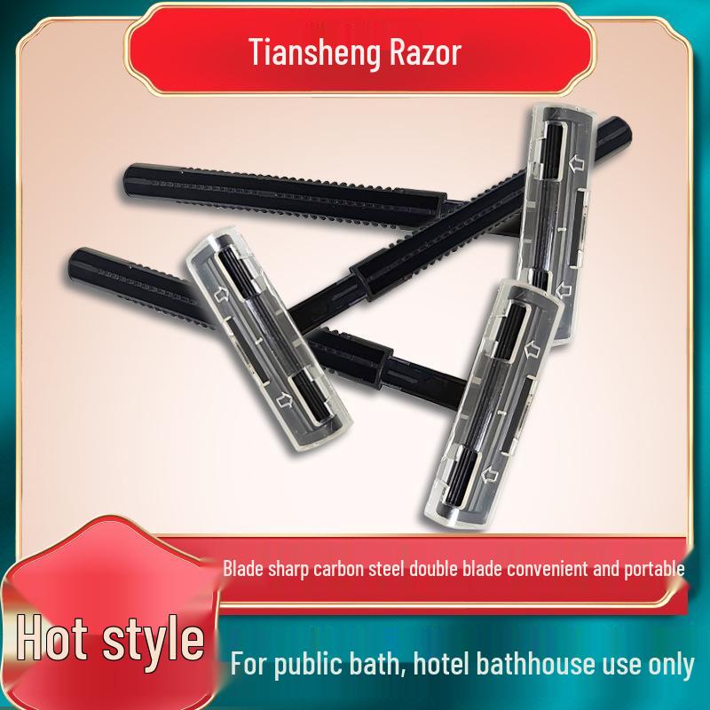 

Men s Double Blade Carbon Steel Disposable Razor