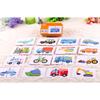 Tin Box Early Education Matching Card Baby Enlightenment Cognition 0-3 Years Old Can't Tear Literacy Card Toy