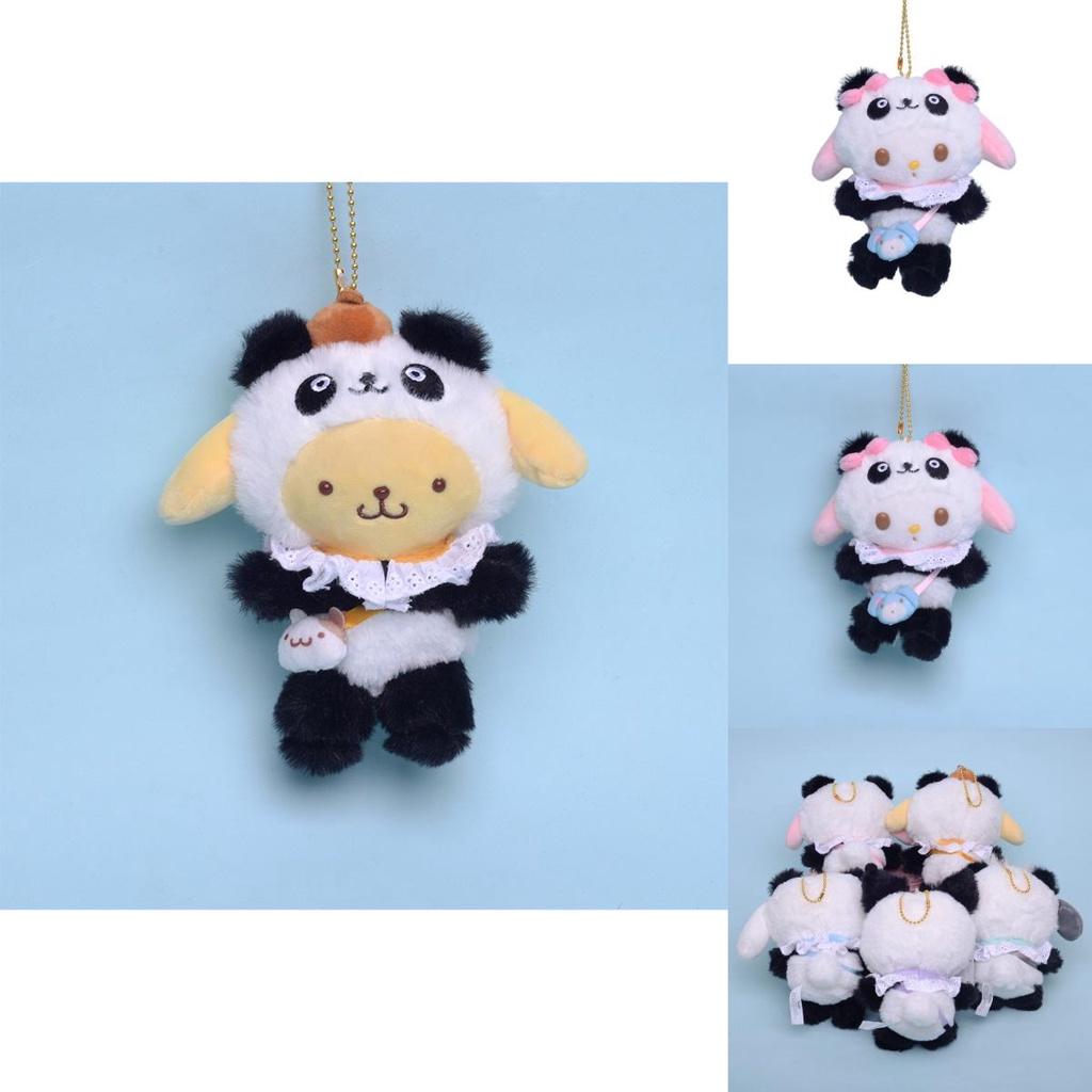 Cute And Cuddly Panda Series Plush Keychains