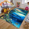 Sea Animal World Carpet Delphinidae Rug Oceanic Dolphins Living Room Bedroom Large Area Soft  3D Fashion Decoration Mat