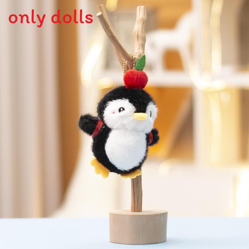 Cute Animal Stuffed Penguin Keychain With Pp Cotton Filling For Bags And Decor