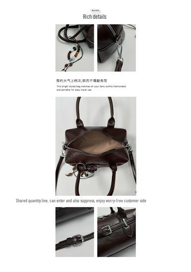Korean Fashion Autumn 2026 Retro Shoulder and Crossbody Handbag for Women