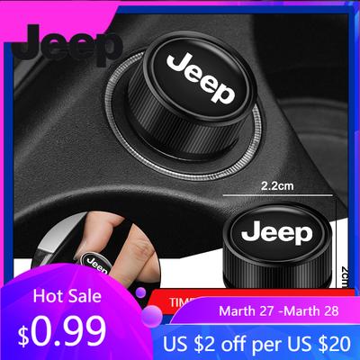 For Jeep METAL Car Lighter Plug Cover Car Vehicles Cigarette Lighter Covers DustProof Cap For Jeep Renegade Wrangler Cherokee