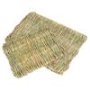 Rabbit Grass Mat Small Animal Bunny Woven Hay Mat Natural Straw Bedding Resting Cage Mat For Guinea Pig Chinchilla Hamster Rat