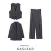 Women's Kaslead Pinstripe Long Suit Outwear