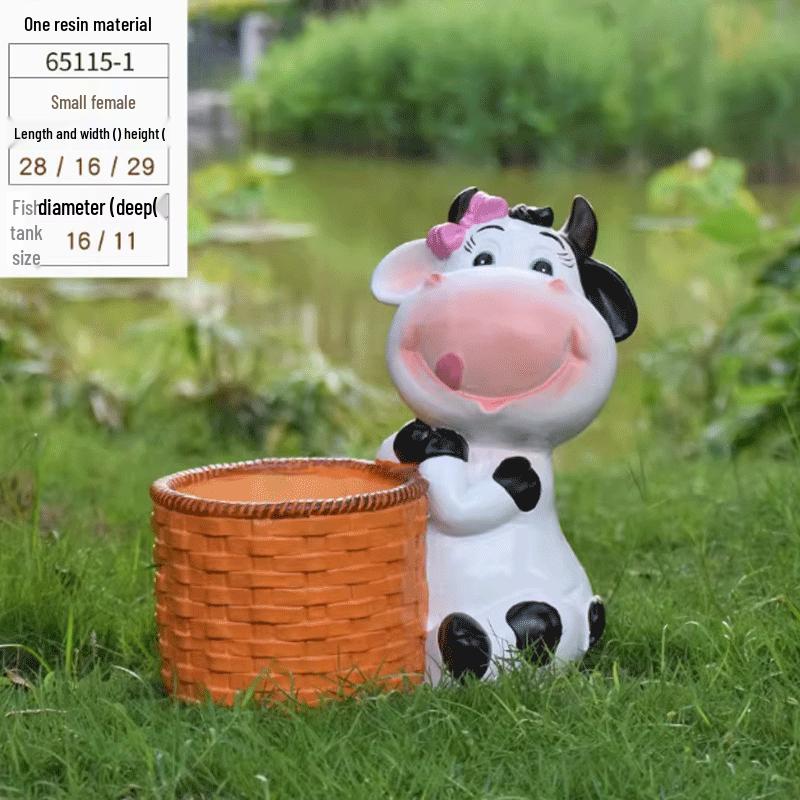 

Cartoon Cow Garden Flower Pot
