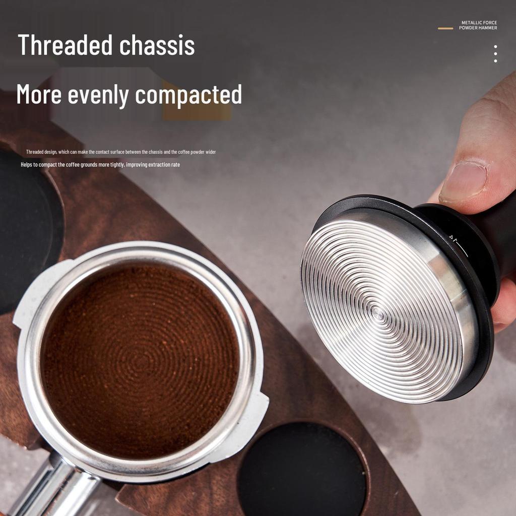 Adjustable Coffee Tamper with Scale - Balanced Constant Force Hammer