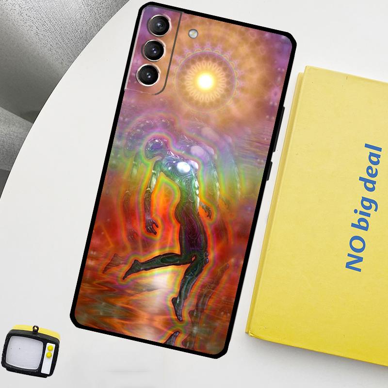 Spiritual Trippy Psychedelic Phone Case For Samsung Galaxy S25 Ultra S20 S21 S22 S23 Plus S9 S10 S25 FE S24 Ultra Cover
