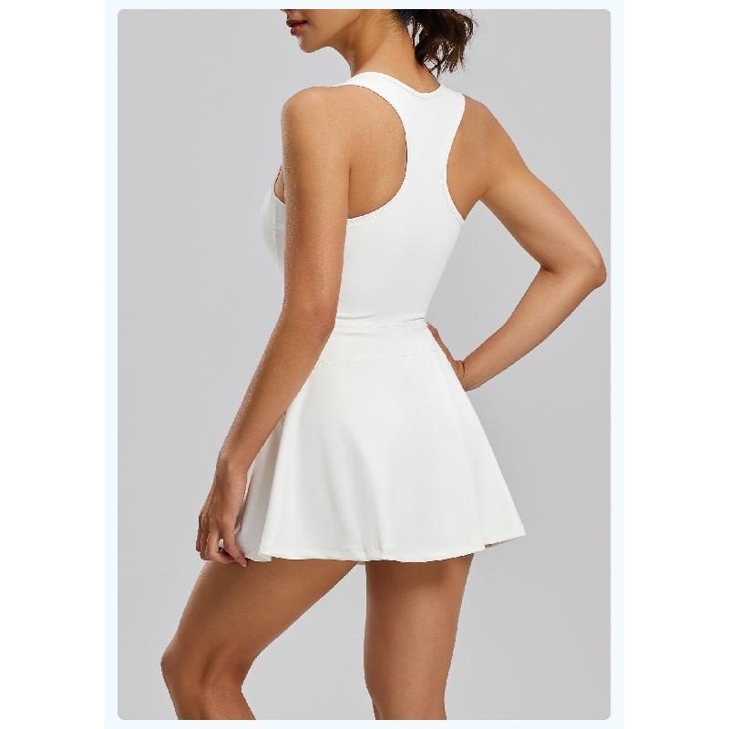 New Zipper One-Piece Dress for Women, Anti-Exposure, for Outdoor Running and Fitness
