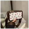 Cherry Printing Texture Fashion Handbag Bag Women's Silk Scarf New Trendy Niche Messenger Bag Foreign Style Literary Square Bag