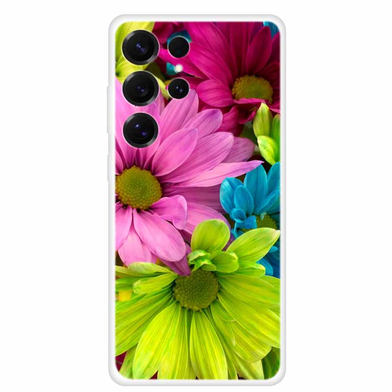 Capa For Samsung Galaxy S26 Ultra Phone Case Clear Soft TPU Silicone Cover for S 26 Ultra Transparent Funda Cartoon Painted Para