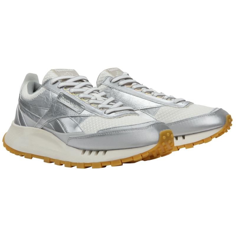 Reebok Abrasion Resistant Low Top Casual Running Shoes Unisex Silver Gray Sneakers 25SRC905U1GG8
