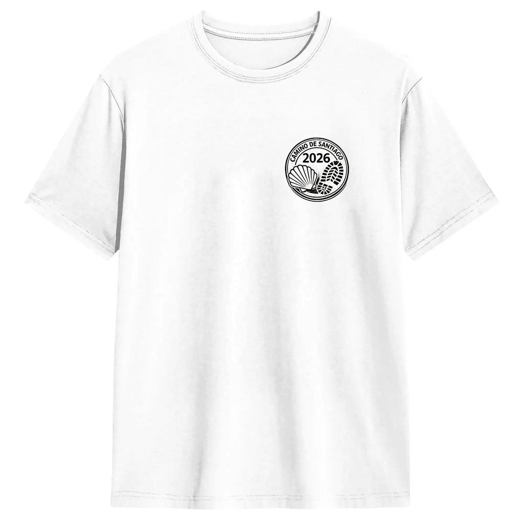 Camino de Santiago Symbol T Shirts for Unisex Pure Cotton Vintage TShirt Crewneck Tee Shirt Short Sleeve Clothing Plus Size