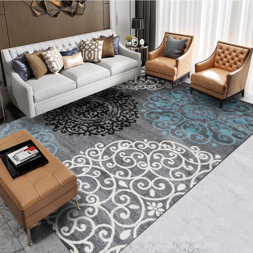 New Chinese Carpet Living Room Chinese Style Household Anti-Skid Bedroom Bedside Study Floor Mat Tea Table Blanket