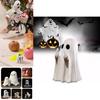 Adorable Halloween Ghost Figurine Set For Charming Home Office And Garden Decor