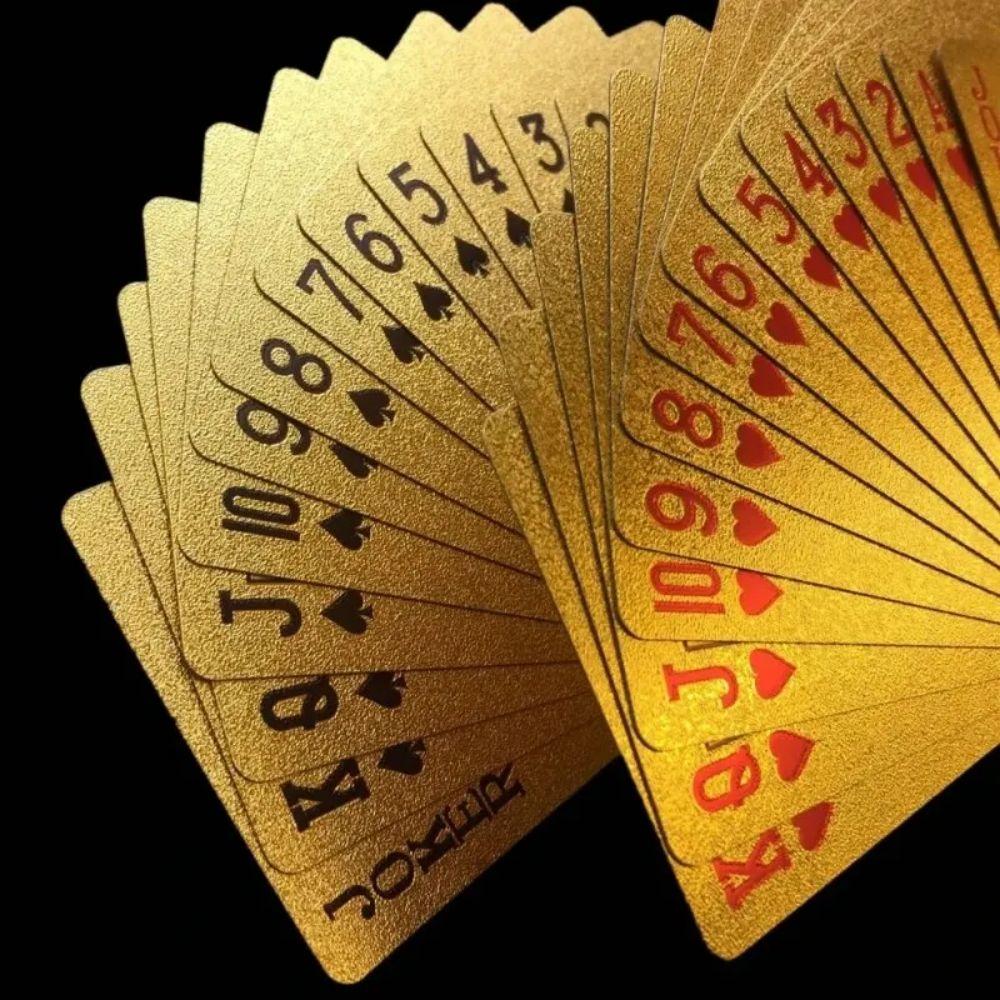 

Goudfolie Pokerkaart Europa Stijl Plastic Speelkaarten Waterdicht Kaartspel Rekwisieten Magic Tools Vakantie Verzamelobjecten Fe