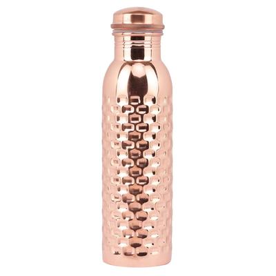 Copperware Accu Copper Bottle, 950 Ml, 1 Piece, Copper | Leak Proof | Eco-Friendly | Office Bottle | Gym Bottle | Yoga Bottle | Home | Kitchen
