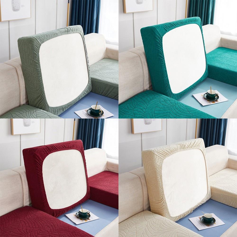 1/2/3/4 Seater Waterproof Jacquard Fabric Sofa Seat Cushion Cover Velvet Anti-Slip Furniture Protector Pet Kids Stretch Washable Sofa Cover