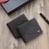 Men's Wallet Short Fashion Trend Simple Card Bag Zipper Driver's License Large Capacity Portable