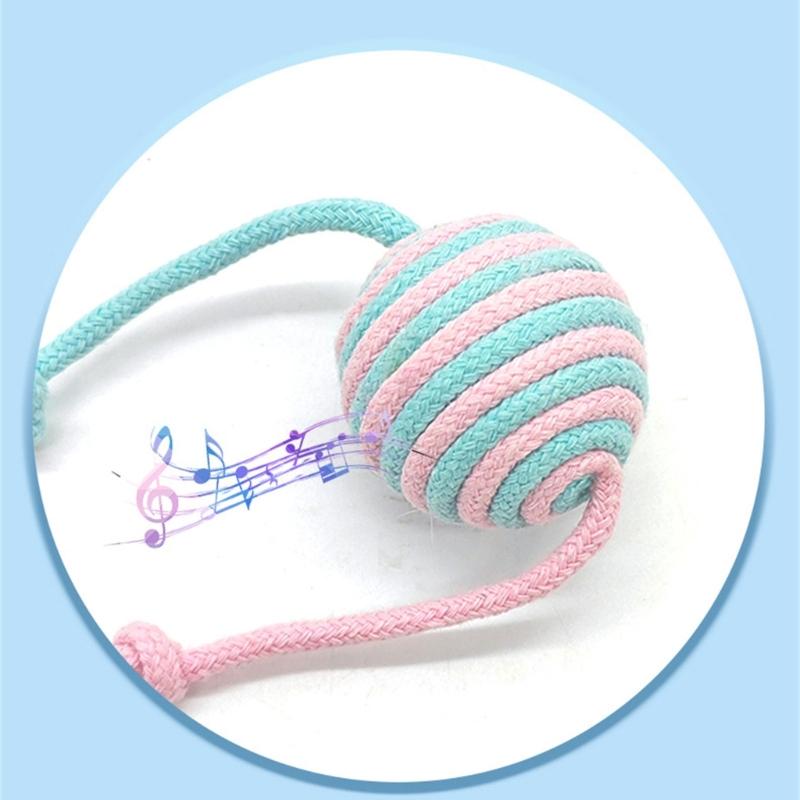 Sisal Balls for Cats Teasing Indoor Exercising Enrichment Cats Chew Toy Hunting Teething Cats Teasing Supply 6PCS