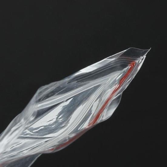 100 vnt. uždaromi plastikiniai maišeliai su savaime užsispaudžiančiu uždarymu, permatomi polietileno maišeliai papuošalams laikyti