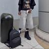 FlowStreet Fashion Men Summer Casual Denim Shorts Knee Length Trendy Letter Embroidered Shiny Rhinestone Decor Jeans Shorts with Pockets