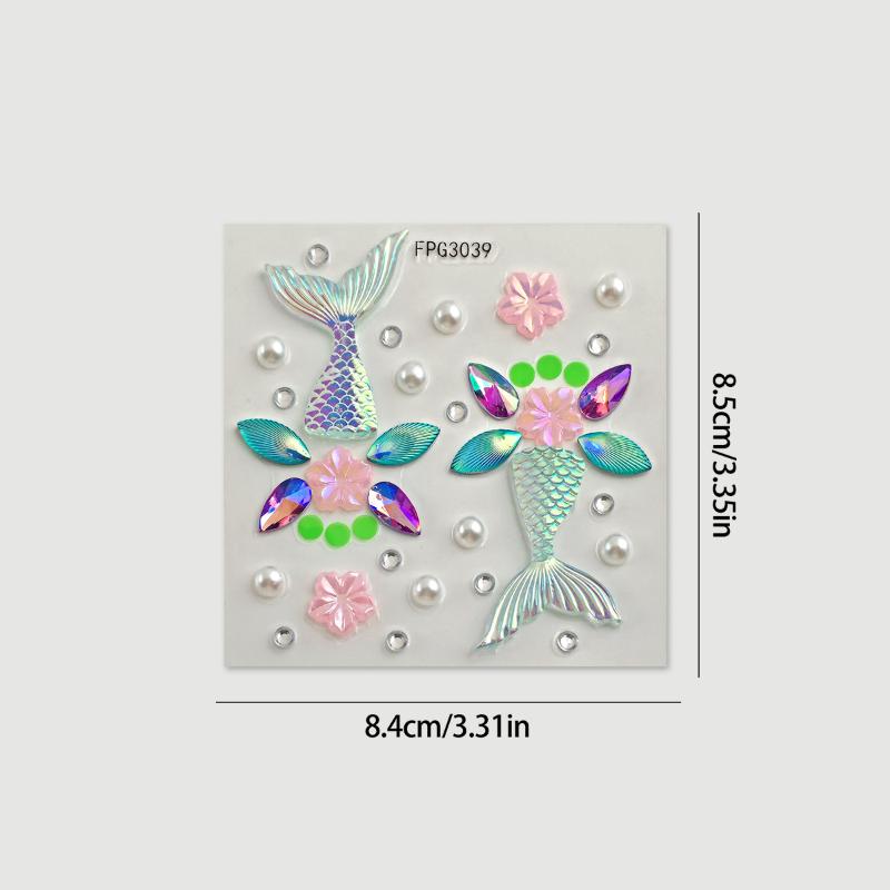 Face Jewel Stickers Iridescent Rhinestone Self Adhesive Removable for Beach Party EDM Festival Makeup Decor
