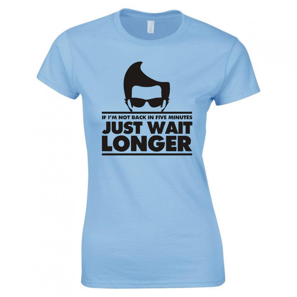 Inspired By Ace Ventura Just Wait Longer Ladies Skinny Fit TShirt S