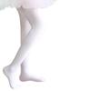 Girls' 800D Anti-Pilling White Dance Tights - Velvet-Enhanced, Thick Warm Base Layer for Autumn/Winter