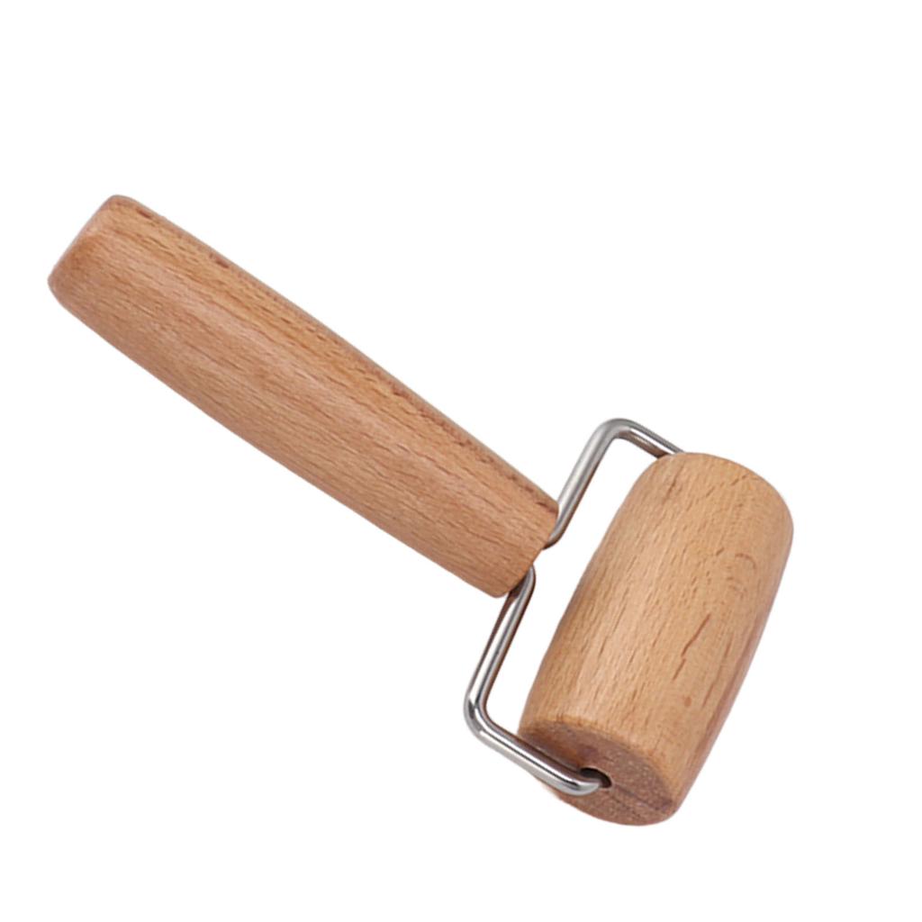 Dough Baker Roller Small Wooden Rolling Pin Non Stick for Pizza Baking Home Kitchen Utensils