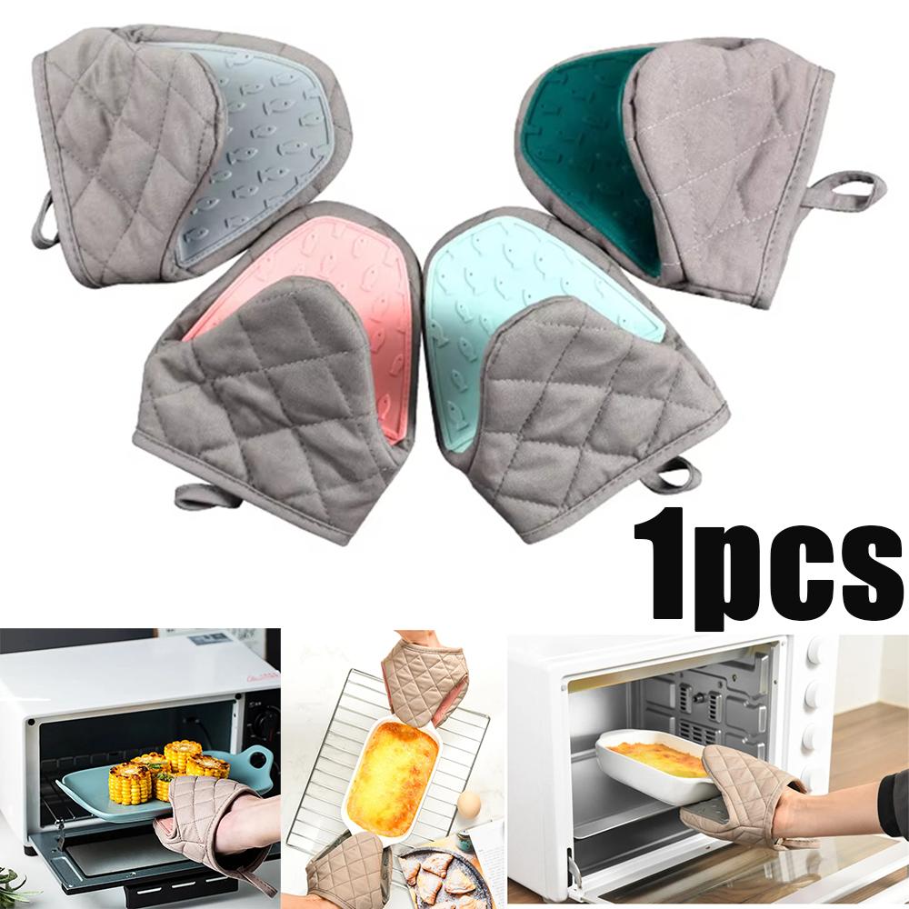 1pc Silicone Anti-Scalding Oven Gloves Potholder Kitchen Silicone Tray Dish Bowl Holder Baking Dessert Tableware Rack Glove Tool
