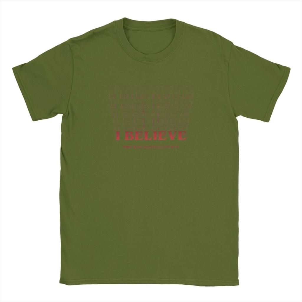 Horror TV Series SStranger I Believe 100 Cotton T Shirt For Unisex Summer Vintage TShirts O Neck Plus Size Custom Logo Clothes