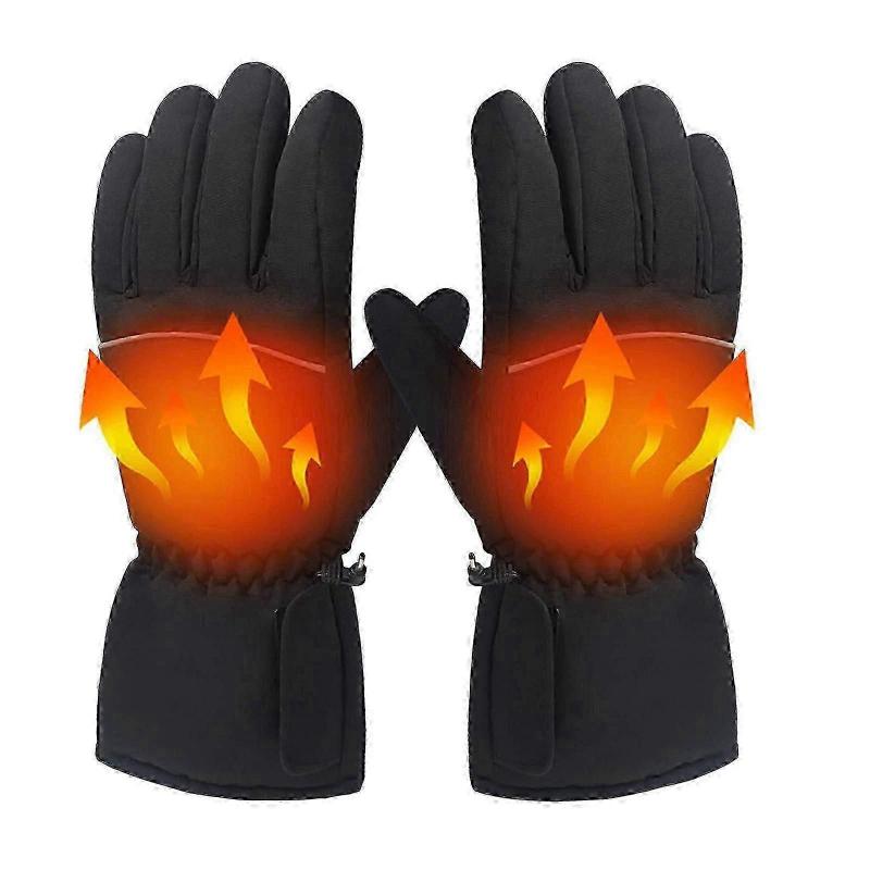 Warm Touch Screen Heating Electric Heated Gloves USB Powered For Men Women Winter Windproof Cycling