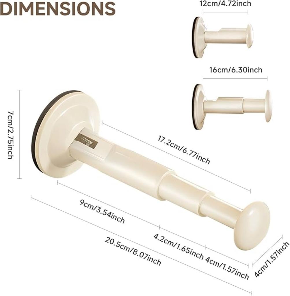 Suction Cup Hanger Organizer, Hanger Storage Rack for Dryer/Washing Machine.Holding Perfect Space Saver for Laundry Room,Bedroom,Bathroom Wall