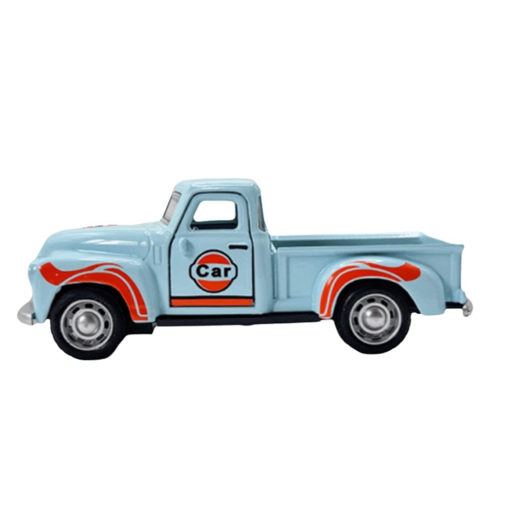 Metal Zinc Zinc Alloy Metal Car Model Scale Model Simulation Pickup Truck Casting Car Model  Children Toy синий