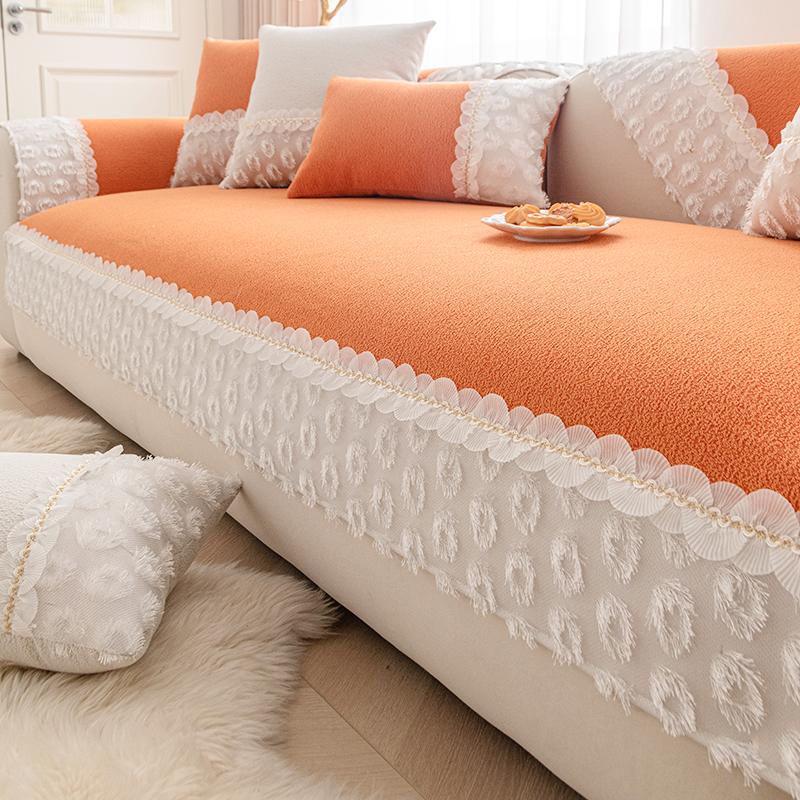 

Простая подушка для дивана, универсальная для четырех сезонов, подушка для дивана для гостиной, нескользящая, осенне-зимний диван 70*150cm