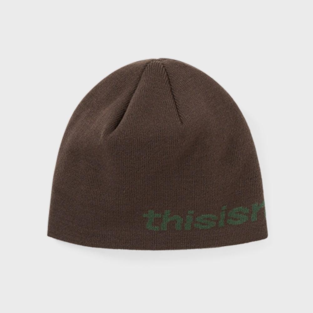 Эта шапка-бини ThIs Is Never That Sp Logo без отворота, коричневая F