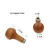 Wooden Handle for File Cutting Tool Craft DIY Hand Tools Screw-on Wooden File Handle for Shaving and Debarking Wood Carving