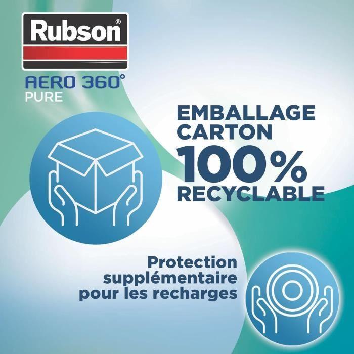 Recharges anti-humidité - Rubson - AÉRO 360° - 6 recharges - Technologie brevetée - Neutres