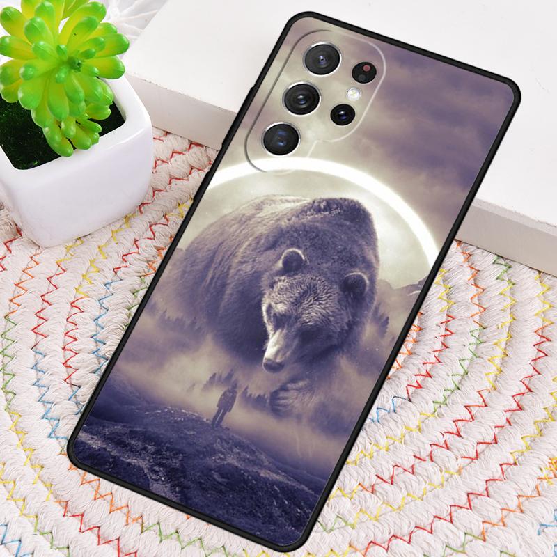 

Cartoon Grizzly Bear Phone Case for Samsung Galaxy note 10 pro S26 Ultra S23 S24 FE S25 S21 S22 PLUS shockproof Cove Galaxy S22 Ultra 5G
