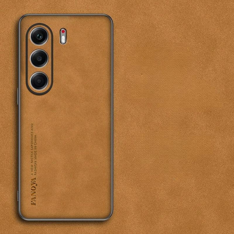 

Для Tecno Camon 40 Pro 5G чехол роскошный кожаный матовый жесткий задний чехол для Tecno Camon40 Premier 40pro защитный чехол для камеры Tecno Camon 40 коричневый