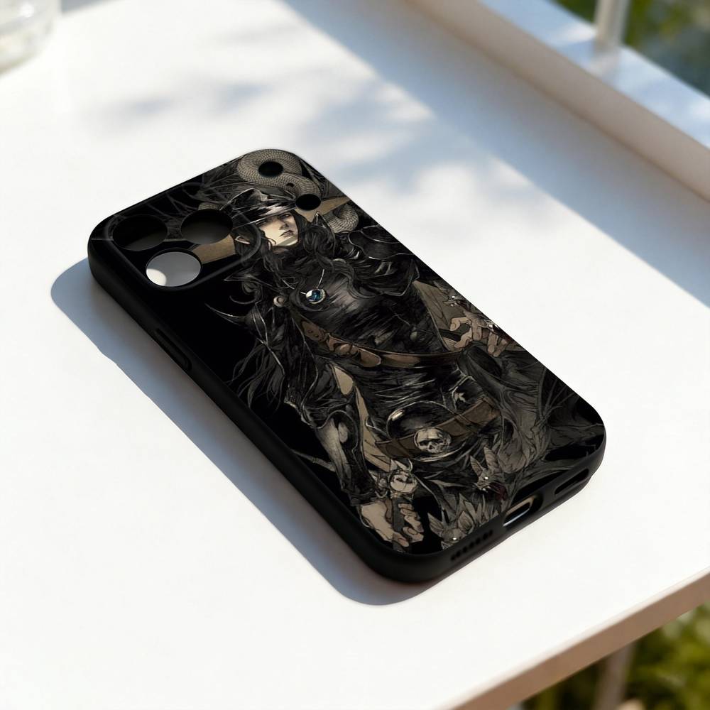 

Comics Vampire H-Hunter D For iPhone 17,16,15,14,13,12,11,Pro,Max,Plus,E,SE4,Air,Mini Black Soft Cover Phone Case iPhone17